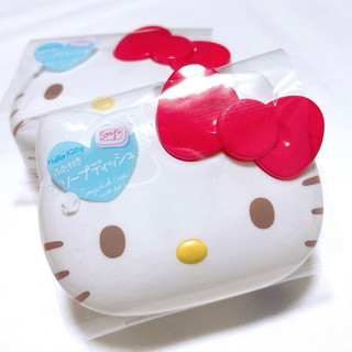 🔥現貨🔥 日本正版 三麗鷗 Hello kitty 大臉造型肥皂盒 濾水肥皂盒 浴室瀝水肥皂盒 香皂盒