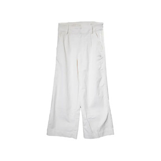 THE NORTH FACE HIGH WAIST CORD PANT 女款 燈心絨長寛褲 米白-NF0A8AHR