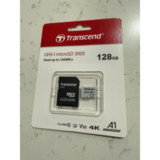 Transcend 創見 microSDXC 300S 128GB 記憶卡 4K 附轉卡A1/U3/V30