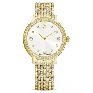 SWAROVSKI施華洛世奇 Imber 5718169 璀璨水晶腕錶 金色 31 x 31mm