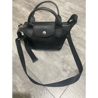 LONGCHAMP LE PLIAGE ENERGY系列再生尼龍短把手提/斜背兩用包迷你