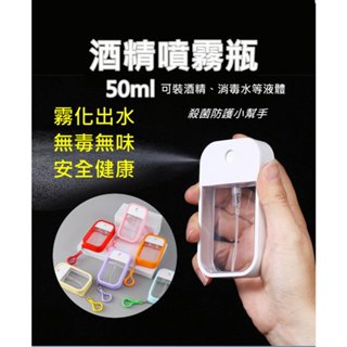 【臺灣現貨】客製化酒精瓶 50ml 卡片式噴瓶 香水瓶 酒精洗手液小噴瓶 攜帶式化妝水 護膚水 香水分裝瓶 噴瓶