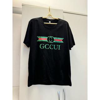 字母tee 寬鬆tee/黑 (XL) 🔍全新