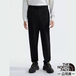 【北臉 The North Face】男 純棉透氣 排汗長褲 登山健行長褲 休閒運動褲 針織長褲 宇宙黑 7QUW