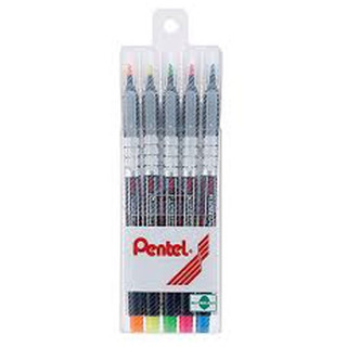 PENTEL 飛龍 螢光筆 5色組 S512-5 【金玉堂文具】