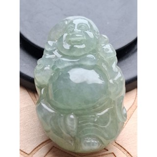 天然翡翠緬甸玉A貨翡翠-冰種 彌勒佛