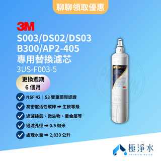 【3M】S003｜DS02｜DS03｜AP2-405 專用替換濾芯 3US-F003-5｜AP2-C405-SG