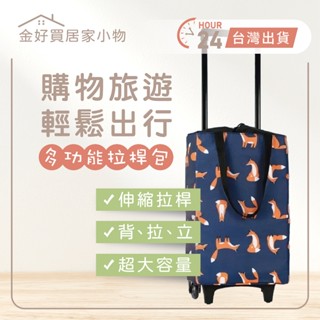 ✨臺灣🇹🇼現貨 含發票✨日系買菜車小拉車 摺疊購物車手拉車 保溫購物車 菜籃車 折疊購物車 手拉車 買菜車 購物籃 折疊
