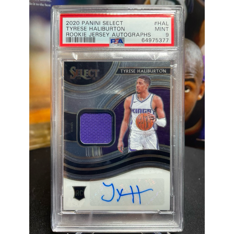 Tyrese Haliburton 限量199張 新人年RC球衣親筆簽名卡 PSA9 經典Select系列 哈利波特