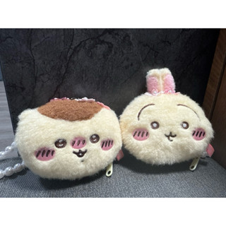 現貨 MINISO名創優品吉伊卡哇Chiikawa櫻花季烏薩奇 栗子毛絨零錢包可愛掛件