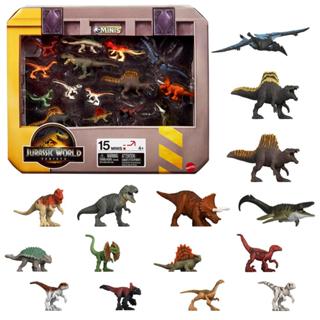 玩具研究中心 預購 6月 美泰兒 MATTEL 侏羅紀世界 迷你恐龍超值組 臺灣公司正版(1)