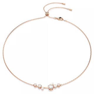 SWAROVSKI 施華洛世奇 Constella 星映水晶珍珠 滑動調節式項鍊-玫瑰金 5729504