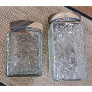 復古風玻璃密封罐/實木蓋玻璃瓶密封/糖果罐/廚房收納罐/==雅舍進口家居批發館==