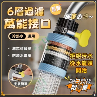 【現貨速發】水龍頭過濾器 可旋轉廚房防水防濺增壓花灑噴頭 家用過濾器噴頭 宿舍淨水器 水龍頭噴頭專用配件 洗臉面盆水嘴防