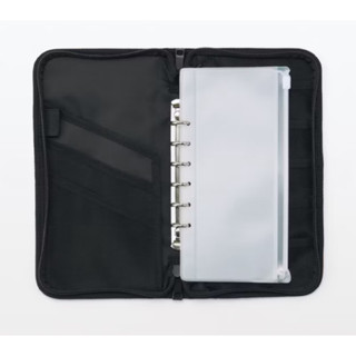 日本🇯🇵 MUJI 無印良品 尼龍收納袋 護照包 護照收納 家計收納包 黑色夾層