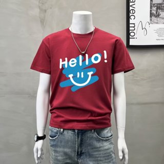 GP&臺灣現貨 短袖上衣 圓領2025年新款夏季短袖t恤男裝潮牌韓版寬鬆大碼時尚運動衫ins