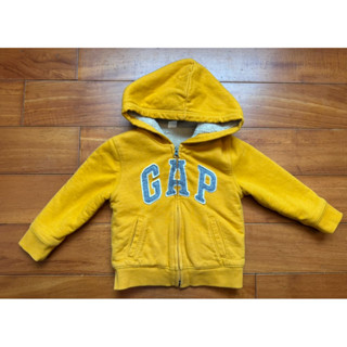 二手 baby GAP 黃色厚毛外套 3y