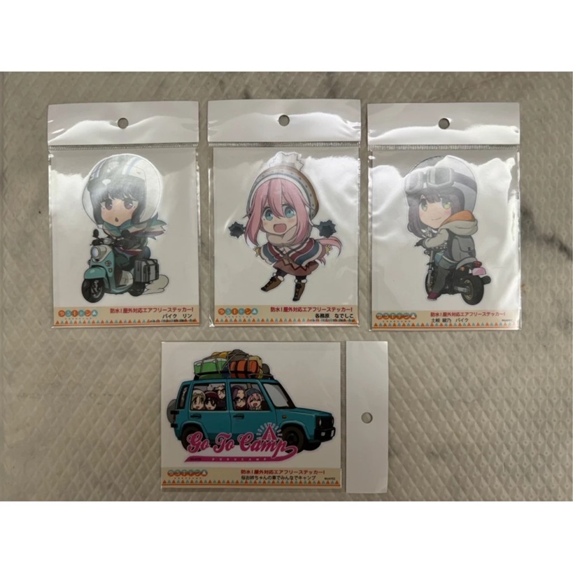 【呱呱代購】現貨 防水貼紙 搖曳露營△ ゆるキャン△ 各務原撫子 志摩凜 土岐綾乃 犬山葵 齊藤惠那 聖地山梨縣定商品