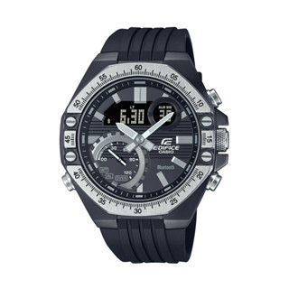 【CASIO 卡西歐】EDIFICE 藍芽 排程計時器 賽車運動 經典黑 ECB-10TP-1A 48.5mm