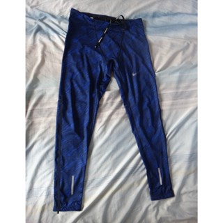 正品 NIKE Running 藍黑色 瑜珈褲/運動長褲 size: XL 男款