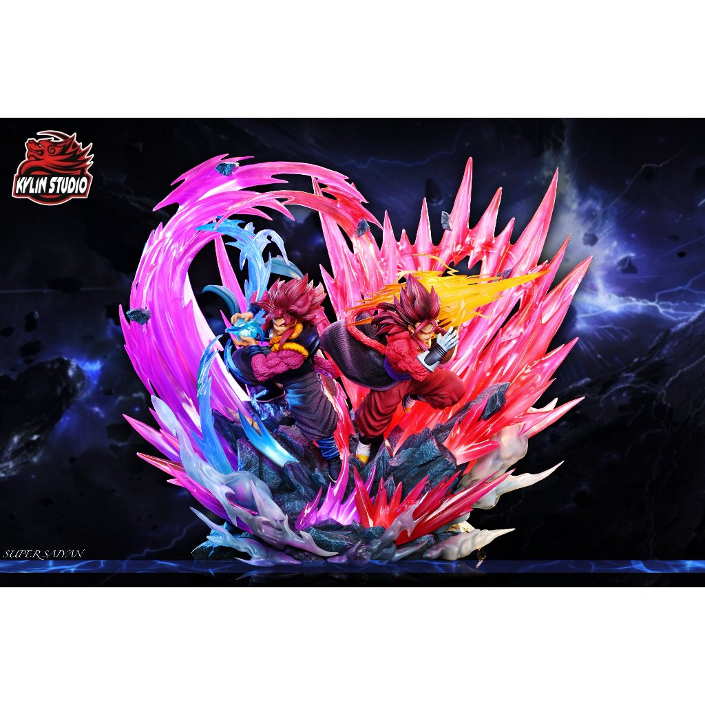 GK預購 麒麟 工作室 七龍珠 經典人物系列012 超四 雙王悟吉塔 & 貝吉特 稚熱gk公仔模型 AB14327