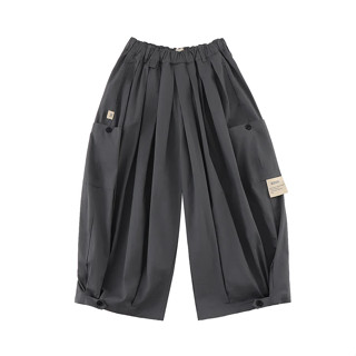 A[S]USL PATCH POCKETS BALLOON PANTS / ASUSL日系 寬鬆 打摺 氣球褲
