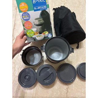 全新 ZOJIRUSHI 象印 不鏽鋼保溫便當盒