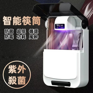 🔥臺灣熱賣🔥筷子消毒機 筷子收納盒 紫外線消毒 餐具收納盒 筷子收納 筷子瀝水 筷子盒 免打孔餐具收納架