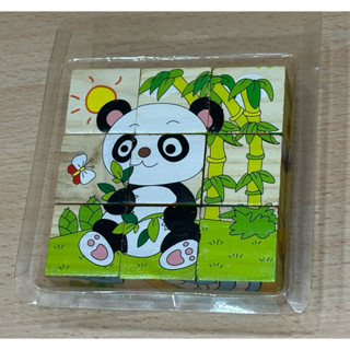 （二手）木製六面拼圖 木質 動物拼圖 立體拼圖 教具 玩具