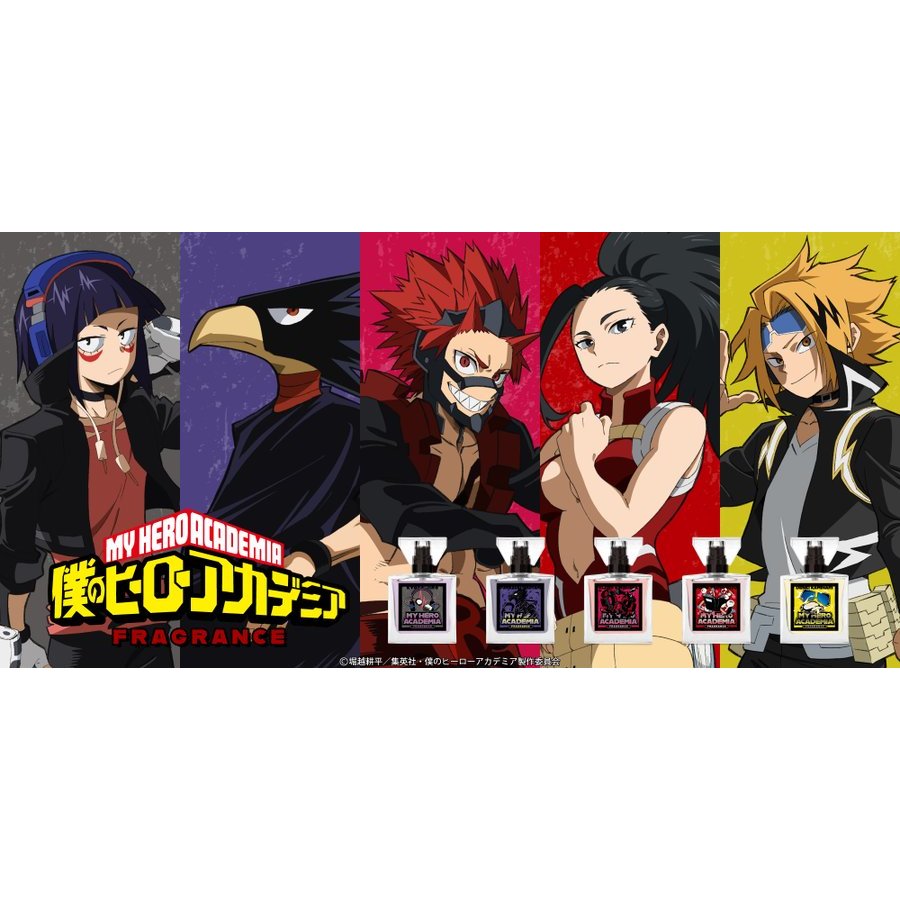 松鼠家族日本代購日版 我的英雄學院 角色印象香水 第二彈切島鋭児郎 八百万百 常闇踏陰 上鳴電気 耳郎響香預購