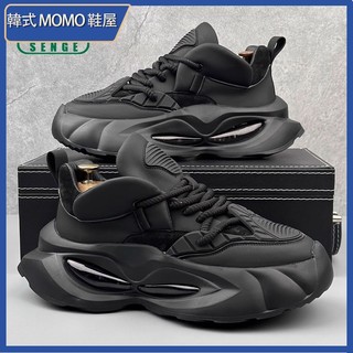 韓式MOMO鞋屋 老爹鞋男 增高鞋 內增高10cm老爹鞋 氣墊增高鞋 百搭舒適小白鞋 休閒鞋 運動鞋男 小白鞋男