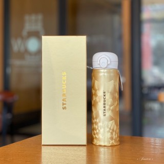 Starbucks官方正品！星巴克杯子2024經典龍年500ml金色膳魔師琉光璃彩不銹鋼保溫杯禮盒咖啡杯果汁奶茶水杯