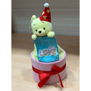 （全新）老物 Disney baby 迪士尼 小熊維尼 LOVE驚喜登場 維尼 噗噗 玩偶 毛絨玩具