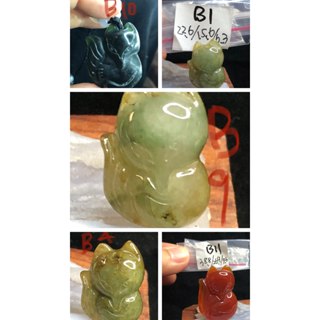 b組狐狸桃花招財愛情三彩翡翠蛇紋石臺灣墨玉紅瑪瑙天然玉石緬甸玉硬玉A貨翡翠墜子吊墬玉墬掛件項鍊多種款式請進