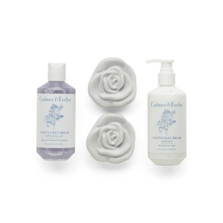 ♧勾登家美國代購♧Crabtree&Evelyn瑰柏翠水澤香蕀叢花香氛四件式禮盒／身體乳1沐浴露1花形香皂2