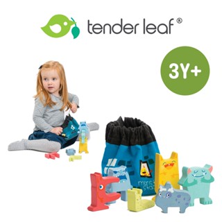 美國【Tender Leaf】小怪物趣味疊疊樂 木製玩具 兒童玩具 積木玩具 木質玩具 玩具 木頭玩具｜baby888