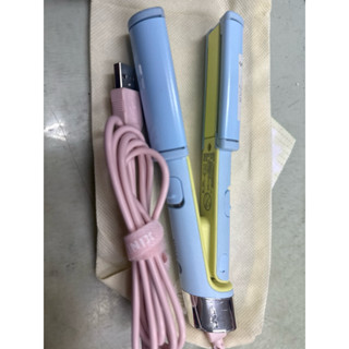 【UNIX】韓國USB加熱 迷你Take Out 兩用直髮器 電捲棒 離子夾 捲棒 電棒 陶瓷
