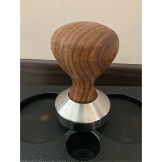 義式咖啡填壓器 51mm 花梨木手柄 304不銹鋼底座