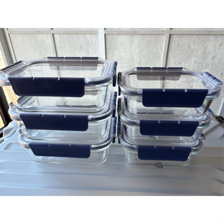 【樂扣樂扣】頂級透明耐熱玻璃保鮮盒 630ML/長方形