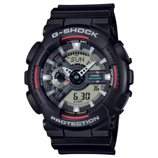 CASIO 卡西歐 G-SHOCK 原創配色雙顯電子錶 實用多功能 200米防水 GA-110RL-1A