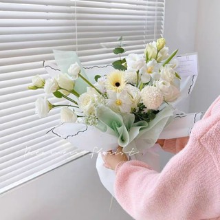 小手帕果凍膜花束包裝紙58×58cm防水 臺灣現貨出貨 畢業情人節生日花束 韓式包裝紙 韓式 鮮花 花束 包裝 材料