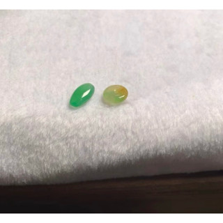 綠扁珠黃綠平安扣❤️a貨翡翠