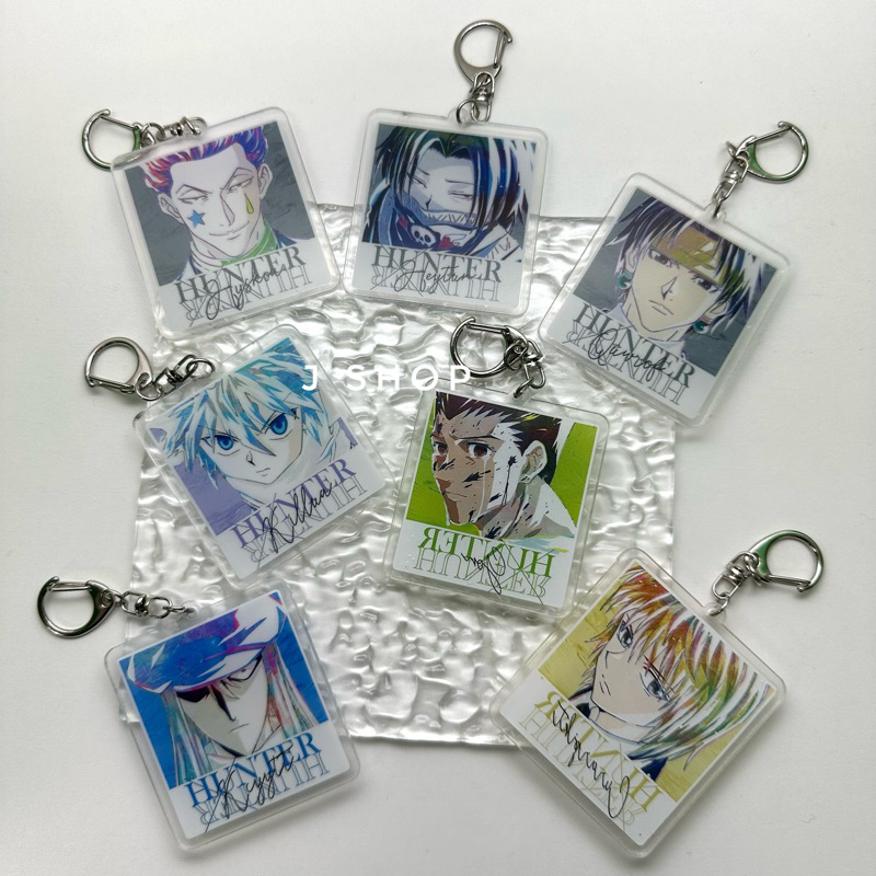 ⚡️J⚡️【現貨】獵人 吊飾 鑰匙圈 掛飾 小傑 奇犽 酷拉皮卡 西索 凯特 伊爾迷 庫洛洛 飛坦 瑪奇 動漫周邊