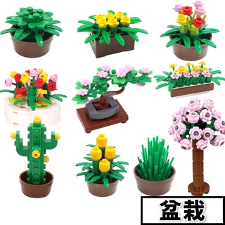 現貨積木 積木玩具 植物盆栽 場景配件 花圃 積木玩具 城市積木 MOC積木 兒童玩具 迷你城市 街景系列 Z9 B4