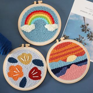 俄羅斯戳戳繡 diy 戳戳畫 俄羅斯刺繡 手工藝 diy 材料包 刺繡材料包 毛線畫 戳繡材料包 搓搓繡 手作材料包