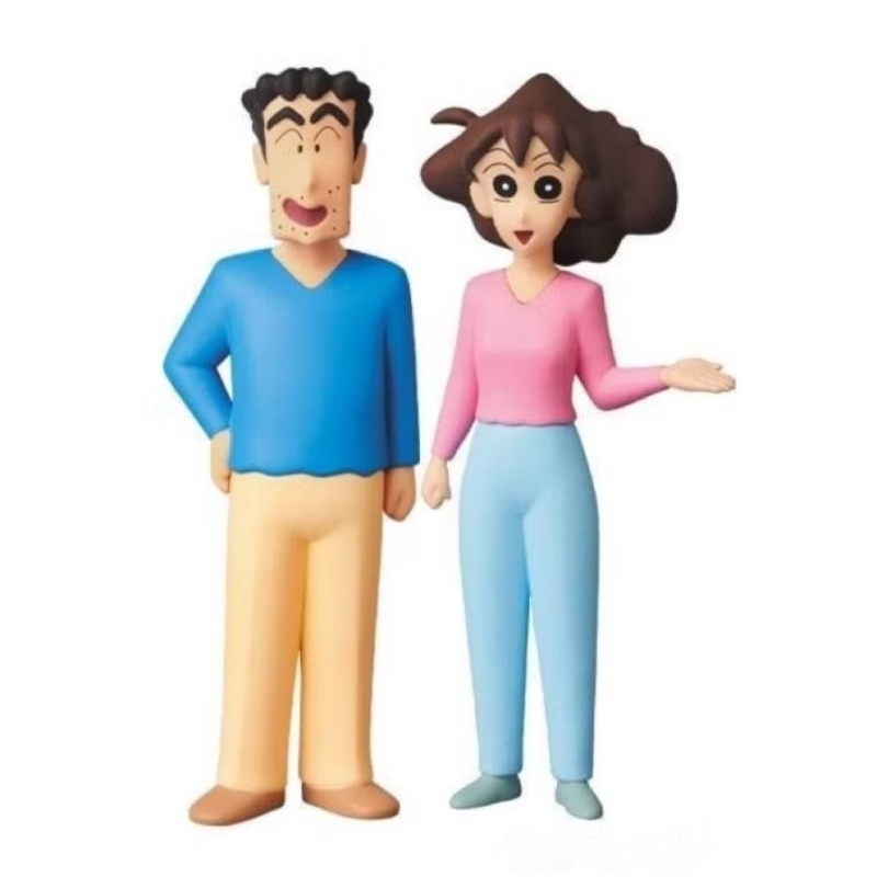 正版 MEDICOM TOY UDF 大人帝國的反擊 蠟筆小新 野源廣志＆美冴 公仔