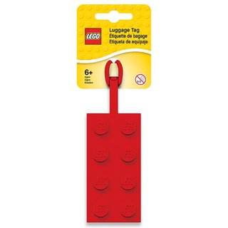 【LEGO】樂高 紅色積木造型 行李吊牌 揹包吊牌 旅行必備 吊牌 人偶造型 行李吊牌 揹包掛飾 LG004
