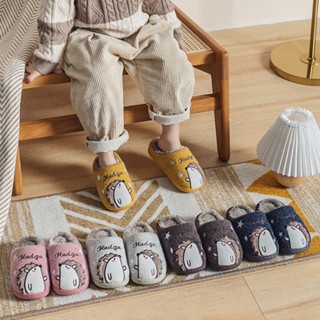【STAR BABY】兒童俏皮小刺蝟秋冬室內棉拖鞋-NG品