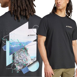 ADIDAS 短T GEONATURE M T 黑色 印花 聯名款 短袖 上衣 男 IZ0471