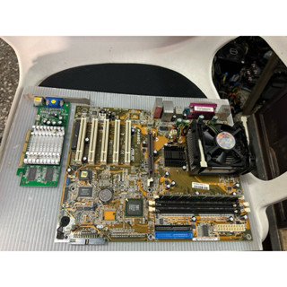 電腦雜貨店～478華碩主機板 P4S800+隨機CPU+風扇+記憶體 二手良品$1500